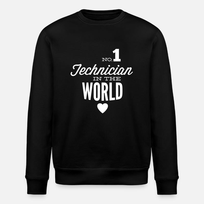 Bester Techniker der Welt - Stanley/Stella Unisex Bio-Sweatshirt ROLLER - Schwarz