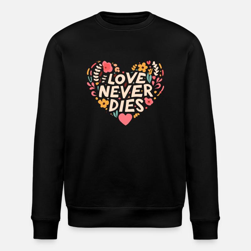 L’amour ne meurt jamais - Sweat bio ROLLER Stanley/Stella Unisexe - noir