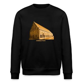 Himmelpfort Brauhaus Kloster Brandenburg - Stanley/Stella Unisex Bio-Sweatshirt ROLLER - Schwarz - Vorne - Nik (191cm)