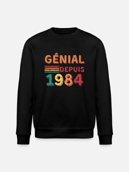 Awesome since 1984 - Geschenk - Stanley/Stella Unisex Bio-Sweatshirt ROLLER - Schwarz