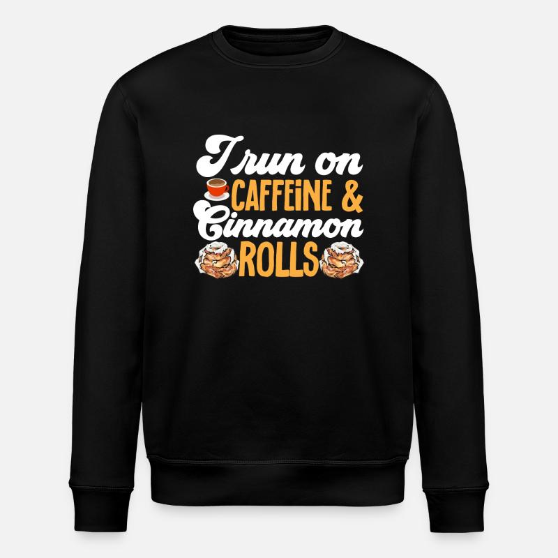 Cinnamon roll - Stanley/Stella ROLLER Unisex Organic Sweatshirt - black