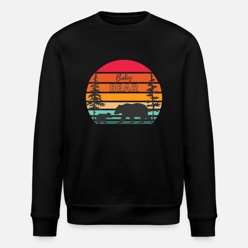 Baby Bär - Stanley/Stella Unisex Bio-Sweatshirt ROLLER - Schwarz