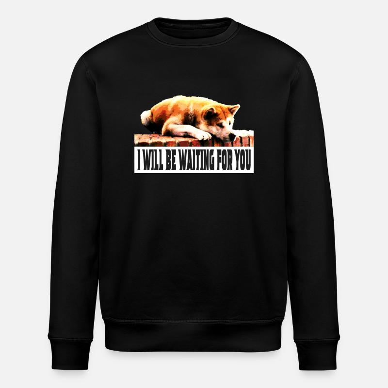 Je t’attendrai - Sweat bio ROLLER Stanley/Stella Unisexe - noir