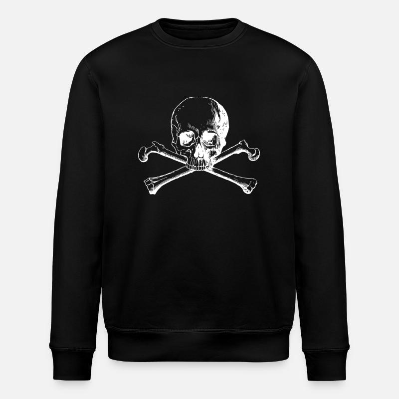 Cross Skull and Bones - Sweat bio ROLLER Stanley/Stella Unisexe - noir
