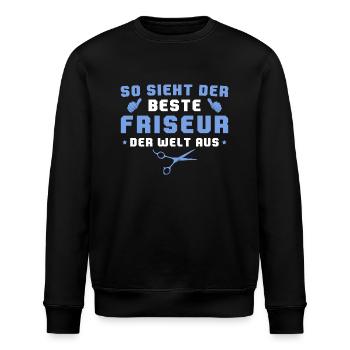 Haarstylist Haare schneiden Bester Friseur - Stanley/Stella Unisex Bio-Sweatshirt ROLLER - Schwarz - Vorne - Nik (191cm)
