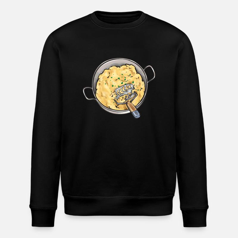 Mashed potatoes Mashed potatoes - Stanley/Stella ROLLER Unisex Organic Sweatshirt - black