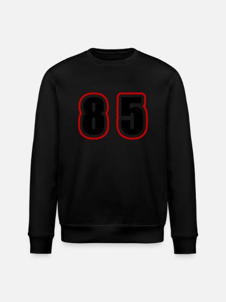 85 Number College - Stanley/Stella ROLLER Unisex Organic Sweatshirt - black