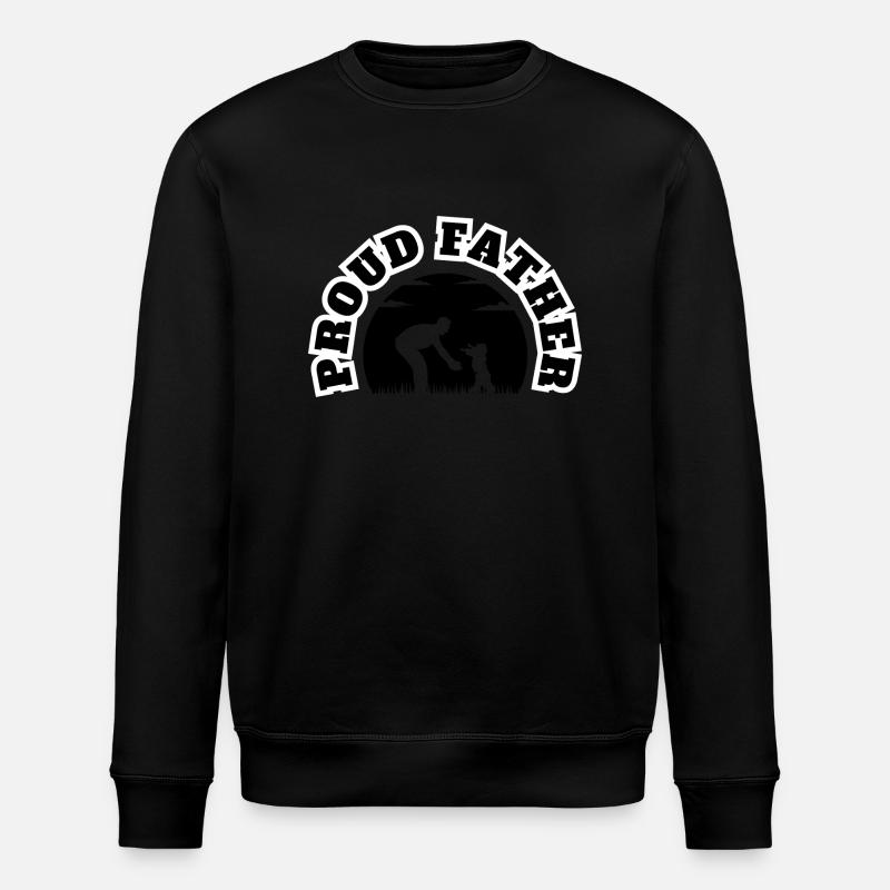 Fier Père Enfant Garçon Noir - Sweat bio ROLLER Stanley/Stella Unisexe - noir