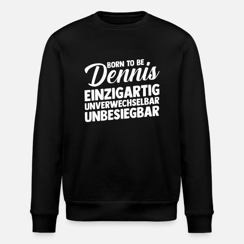 Vorname Dennis - Stanley/Stella Unisex Bio-Sweatshirt ROLLER - Schwarz