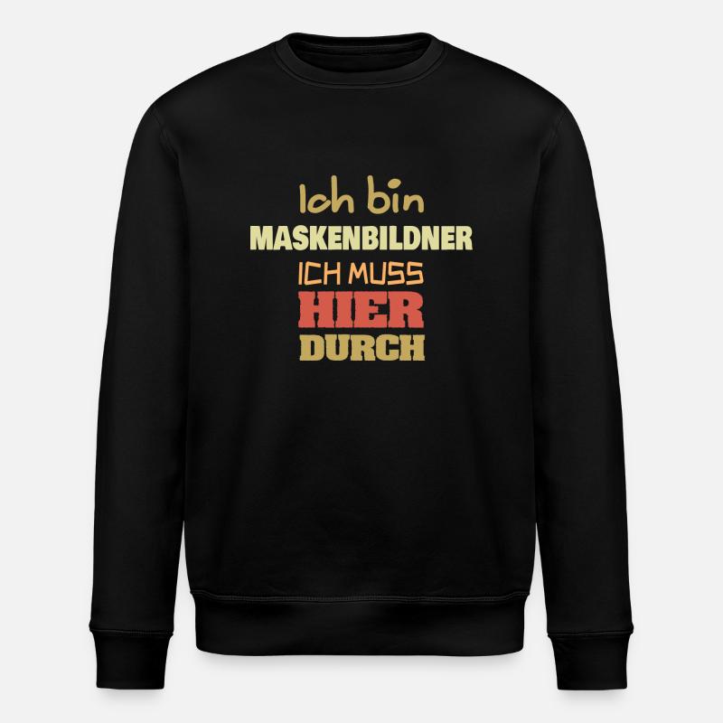 Maskenbildner - Stanley/Stella Unisex Bio-Sweatshirt ROLLER - Schwarz