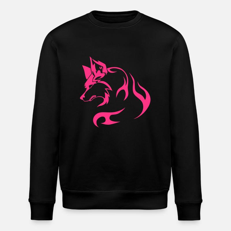 Tribal Wolf - Stanley/Stella Unisex Bio-Sweatshirt ROLLER - Schwarz