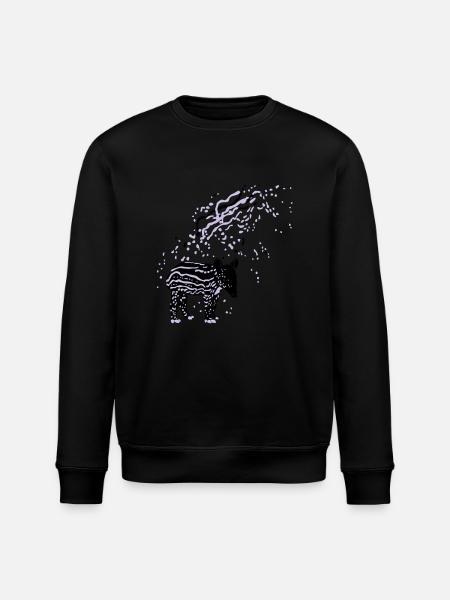 PLUX Tapir - Stanley/Stella Unisex Bio-Sweatshirt ROLLER - Schwarz