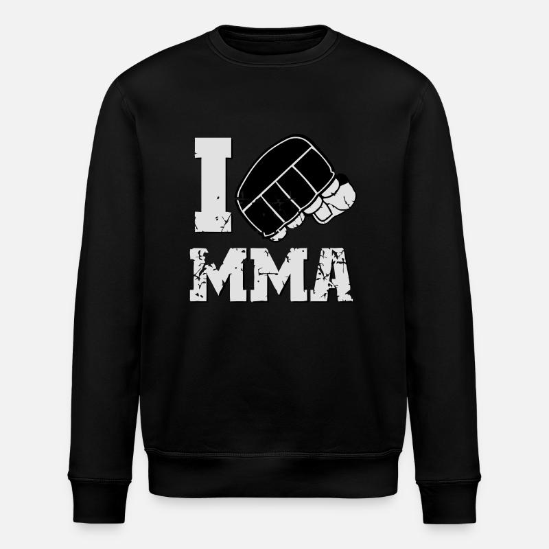 ICH LIEBE MMA - Stanley/Stella Unisex Bio-Sweatshirt ROLLER - Schwarz