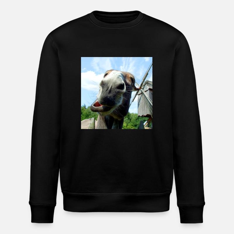 Esel - Stanley/Stella Unisex Bio-Sweatshirt ROLLER - Schwarz