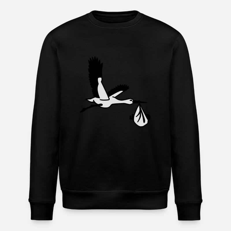 Cigogne - Sweat bio ROLLER Stanley/Stella Unisexe - noir