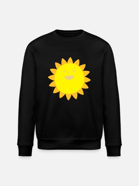 Happy sunshine - Stanley/Stella ROLLER Unisex Organic Sweatshirt - black