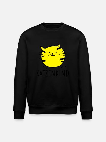Katzenkind (b) - Stanley/Stella Unisex Bio-Sweatshirt ROLLER - Schwarz