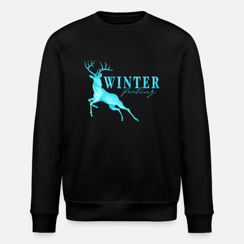 winter feeling - Stanley/Stella Unisex Bio-Sweatshirt ROLLER - Schwarz