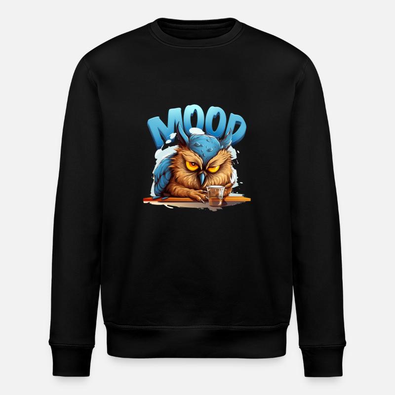 Eule - Stanley/Stella Unisex Bio-Sweatshirt ROLLER - Schwarz