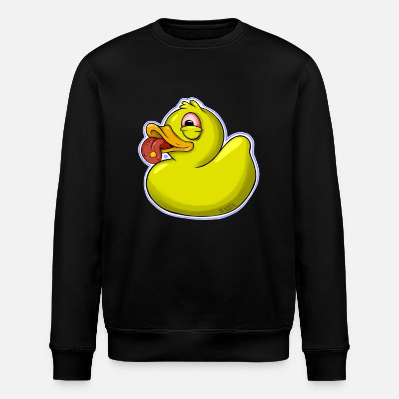 Quietscheente - Stanley/Stella Unisex Bio-Sweatshirt ROLLER - Schwarz