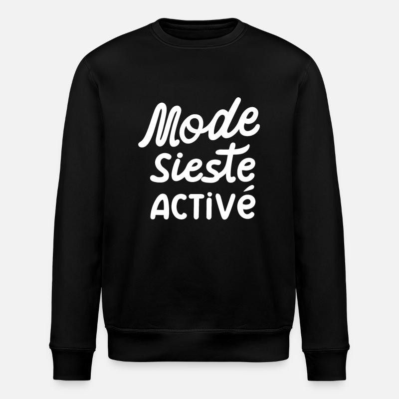 Mode sieste activé - Sweat bio ROLLER Stanley/Stella Unisexe - noir