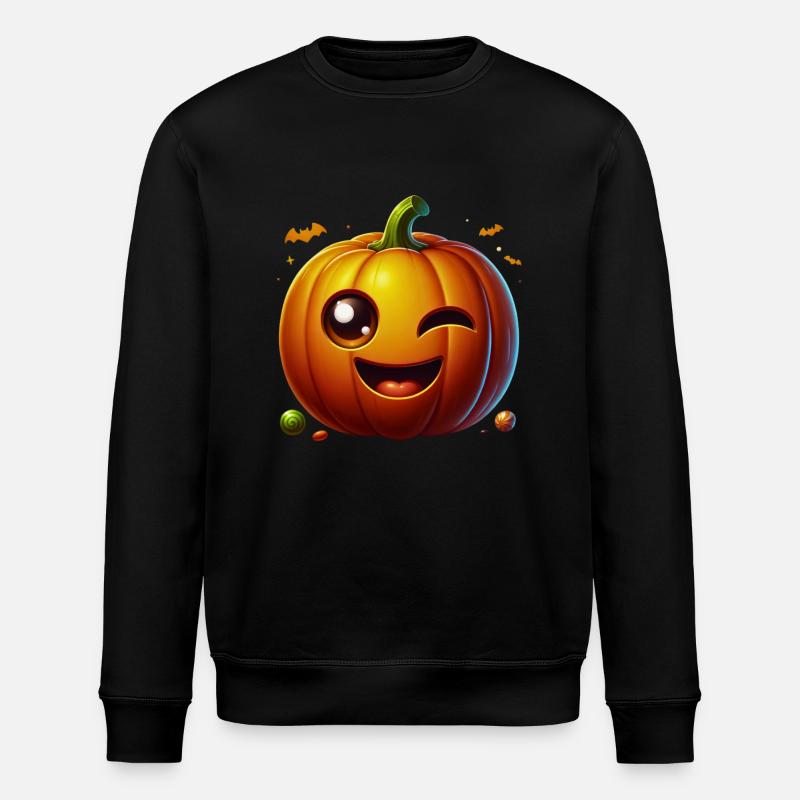 Amusez-vous ! T-shirt Jack-o'-Lantern - Sweat bio ROLLER Stanley/Stella Unisexe - noir