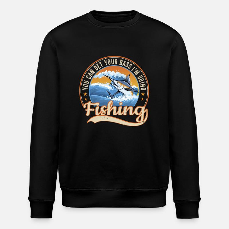 Angling - Stanley/Stella ROLLER Unisex Organic Sweatshirt - black