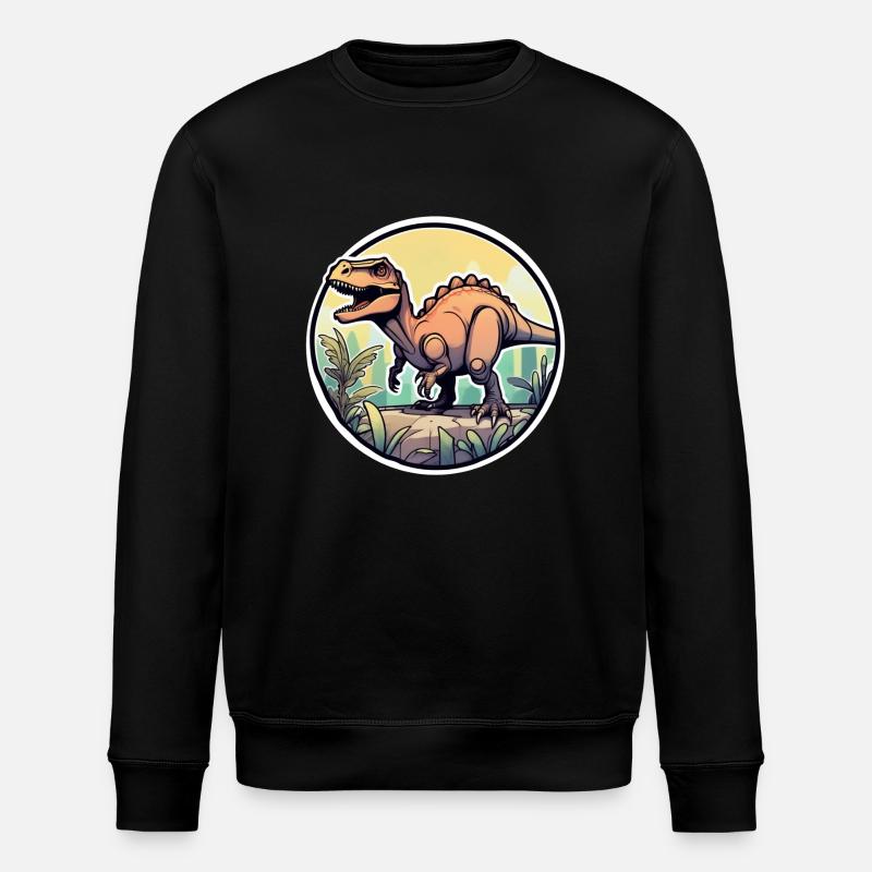 dinosaure dessin animé - Sweat bio ROLLER Stanley/Stella Unisexe - noir
