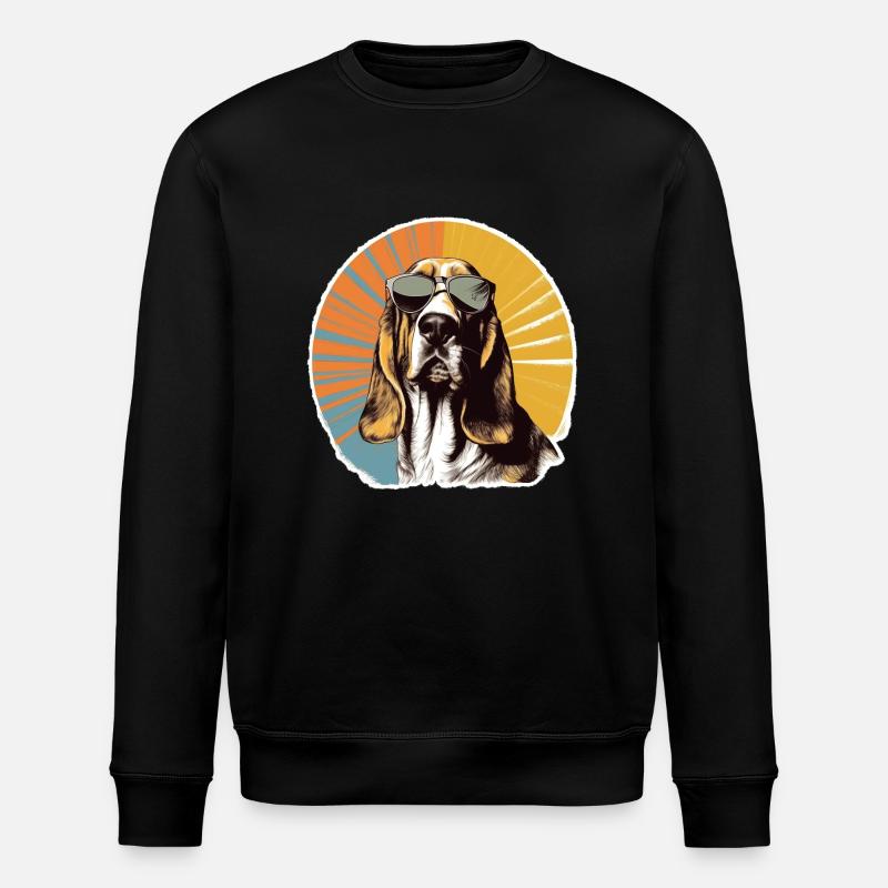 Basset 2 - Stanley/Stella Unisex Bio-Sweatshirt ROLLER - Schwarz