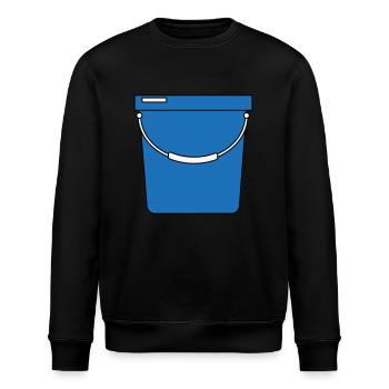 Eimer - Stanley/Stella Unisex Bio-Sweatshirt ROLLER - Schwarz - Vorne - Nik (191cm)