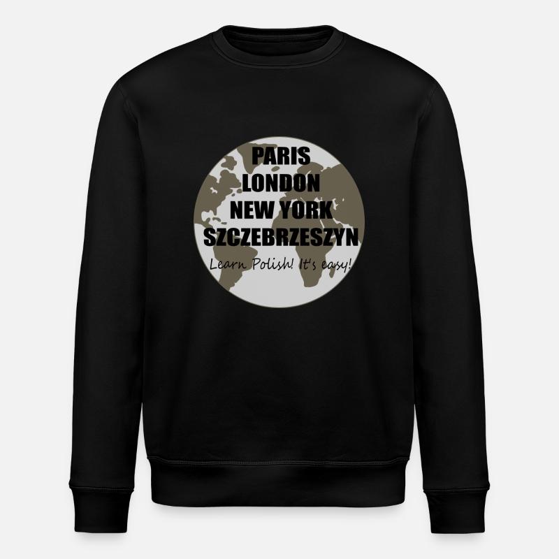 Polnisch ist einfach - Stanley/Stella Unisex Bio-Sweatshirt ROLLER - Schwarz