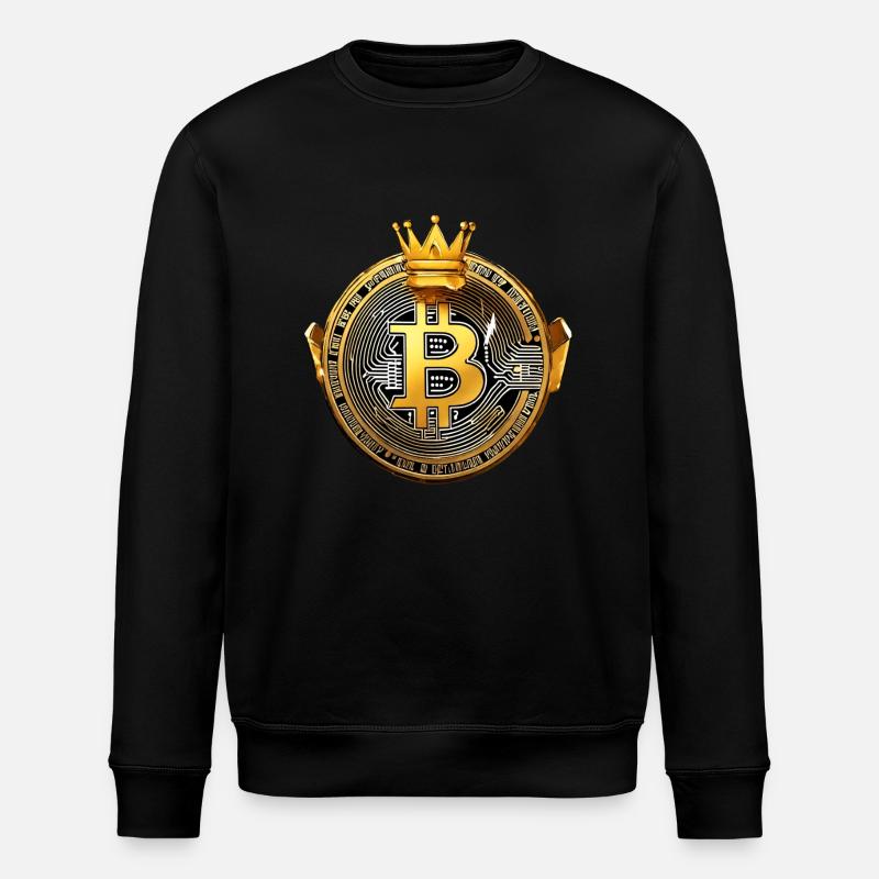 King Bitcoin - Cool Bitcoin Logo - Sweat bio ROLLER Stanley/Stella Unisexe - noir