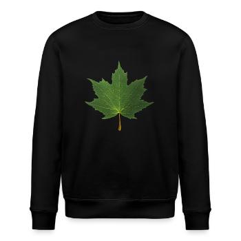 AHORNBLATT - Stanley/Stella Unisex Bio-Sweatshirt ROLLER - Schwarz - Vorne - Nik (191cm)