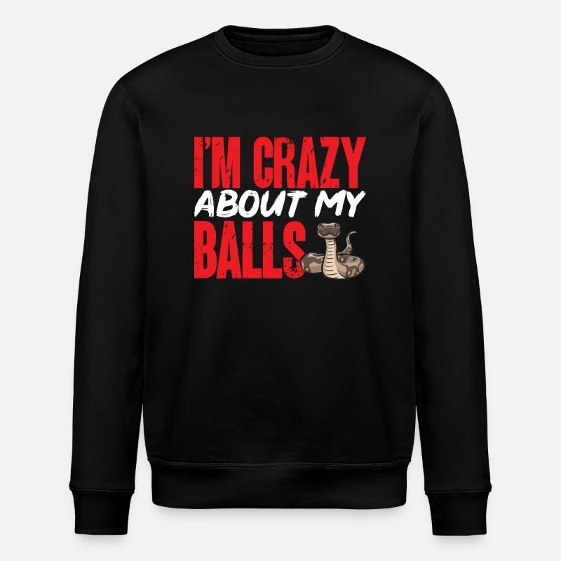 Ball Python Schlange Königspython - Stanley/Stella Unisex Bio-Sweatshirt ROLLER - Schwarz