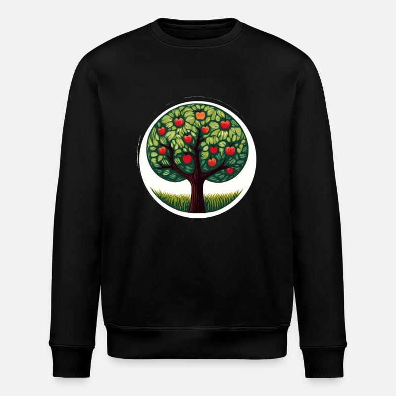Apple Tree - Stanley/Stella ROLLER Unisex Organic Sweatshirt - black