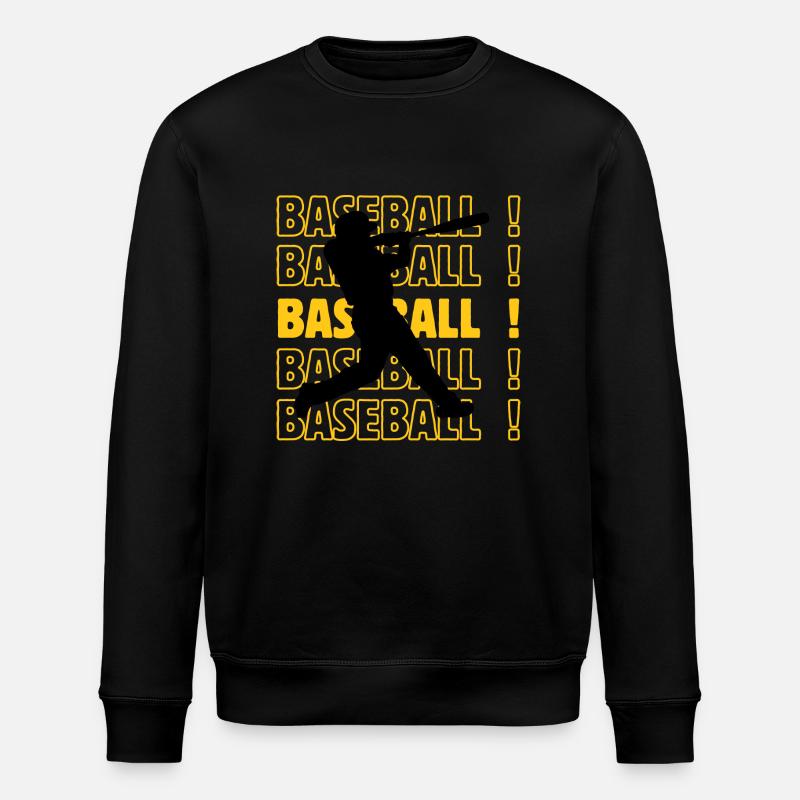 Baseball baseball baseball - Stanley/Stella ROLLER Unisex Organic Sweatshirt - black