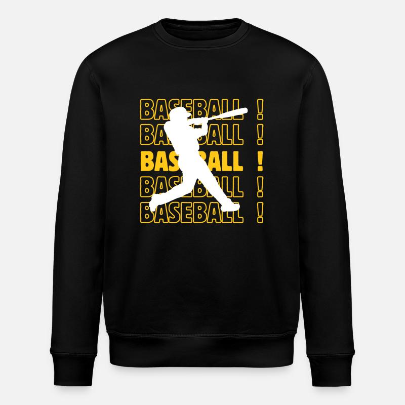 Baseball baseball baseball - Stanley/Stella ROLLER Unisex Organic Sweatshirt - black