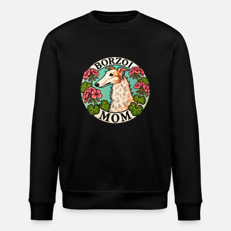 Borzoi Mom - Stanley/Stella ROLLER Unisex Organic Sweatshirt - black