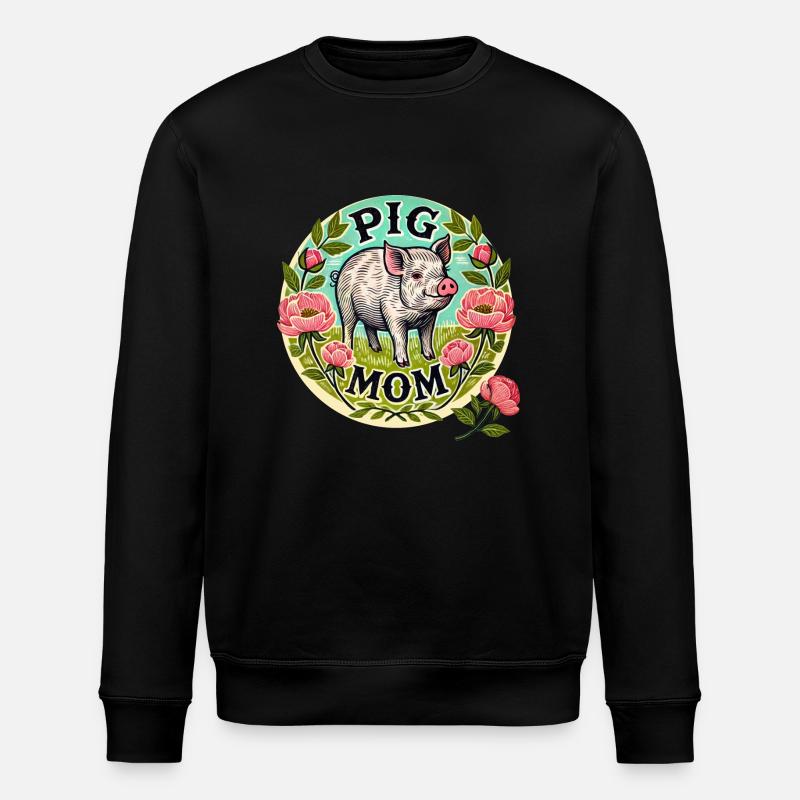 Maman cochon - Sweat bio ROLLER Stanley/Stella Unisexe - noir