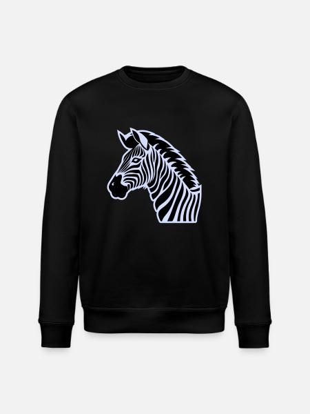 zebra - Stanley/Stella ROLLER Unisex Organic Sweatshirt - black