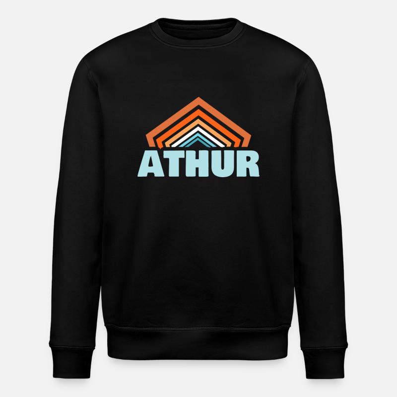 Athur as a given name - Stanley/Stella ROLLER Unisex Organic Sweatshirt - black