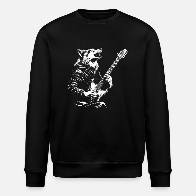 Wolf Guitar Musique - Sweat bio ROLLER Stanley/Stella Unisexe - noir