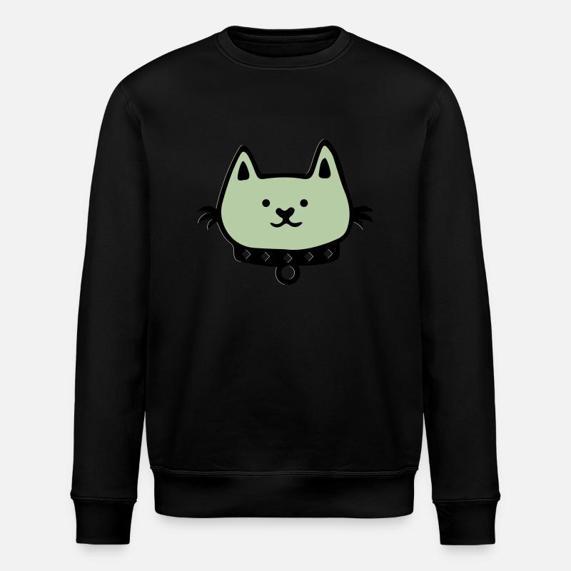 Cat Comic - Stanley/Stella ROLLER Unisex Organic Sweatshirt - black