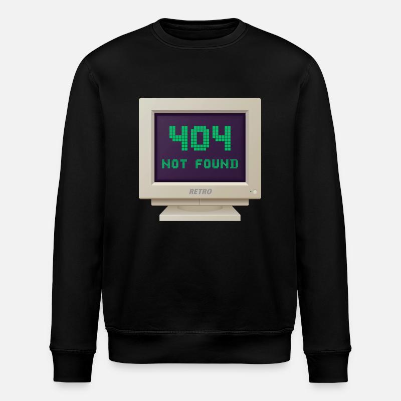 CRT Design - 404 Not found - Stanley/Stella ROLLER Unisex Organic Sweatshirt - black