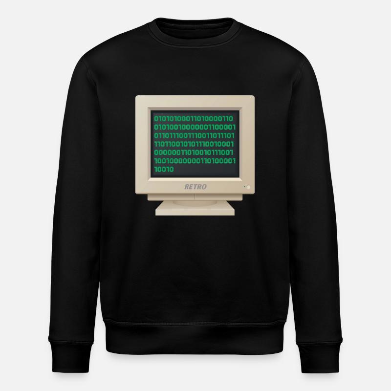 CRT - Code binaire - Sweat bio ROLLER Stanley/Stella Unisexe - noir