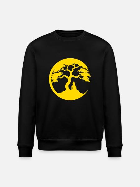 Buddha, Zen Circle - Stanley/Stella ROLLER Unisex Organic Sweatshirt - black