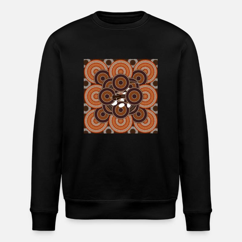 Schlange im Nest - Stanley/Stella Unisex Bio-Sweatshirt ROLLER - Schwarz