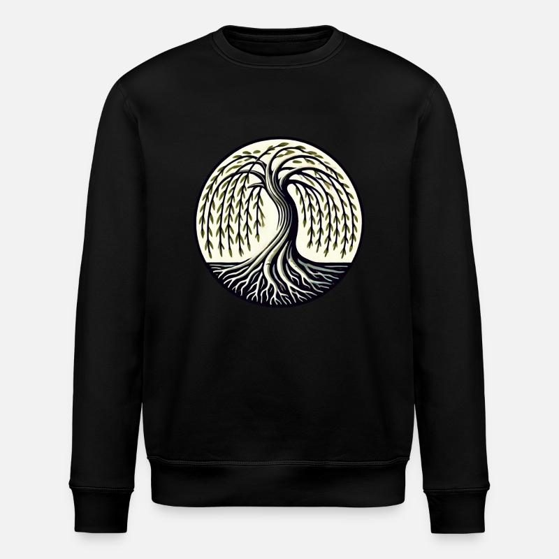 Saule pleureur - Sweat bio ROLLER Stanley/Stella Unisexe - noir