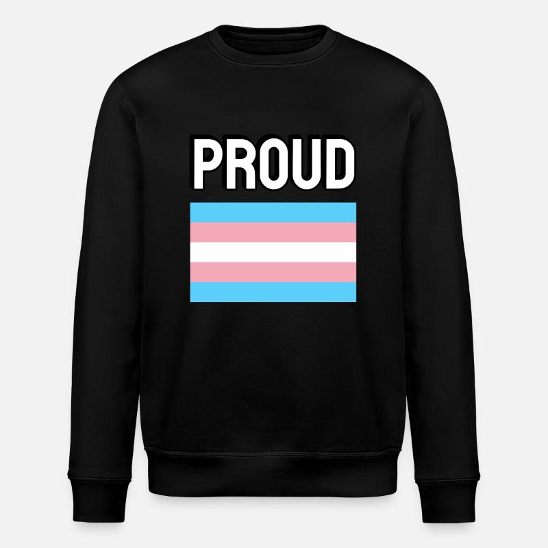 Trans Pride transfierté Drapeau Fier - Sweat bio ROLLER Stanley/Stella Unisexe - noir