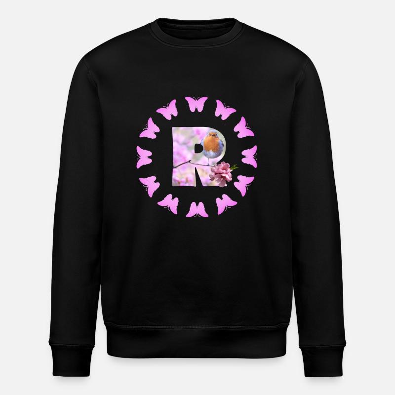 fruit blossom r - Stanley/Stella ROLLER Unisex Organic Sweatshirt - black